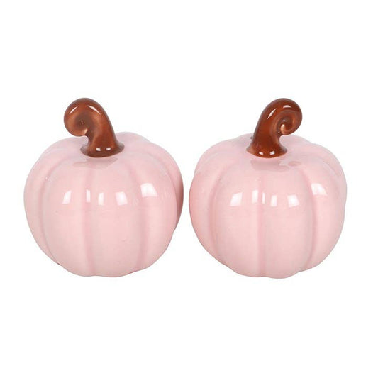 Salt and Pepper Autumn Pink Pumpkins