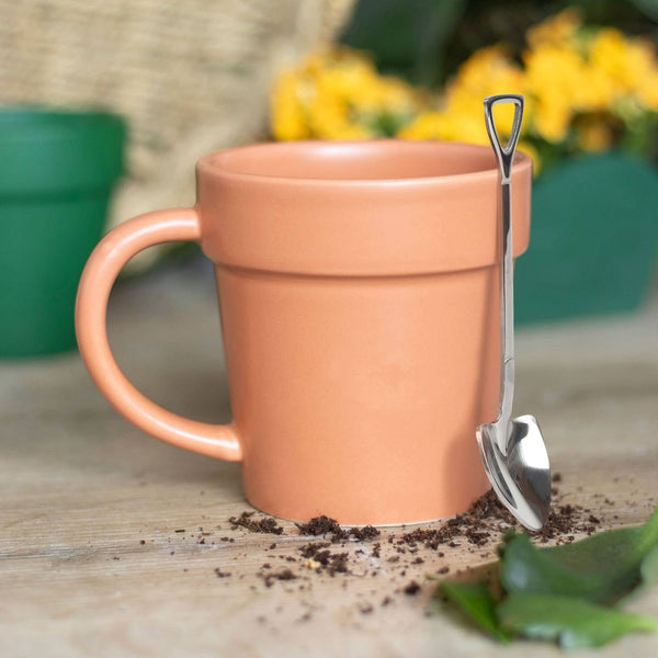 Mug Flower Pot with mini shovel spoon