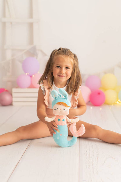 Lili de stoffen zeemeerminpop – blauw