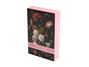 De Heem card game, vase with flowers