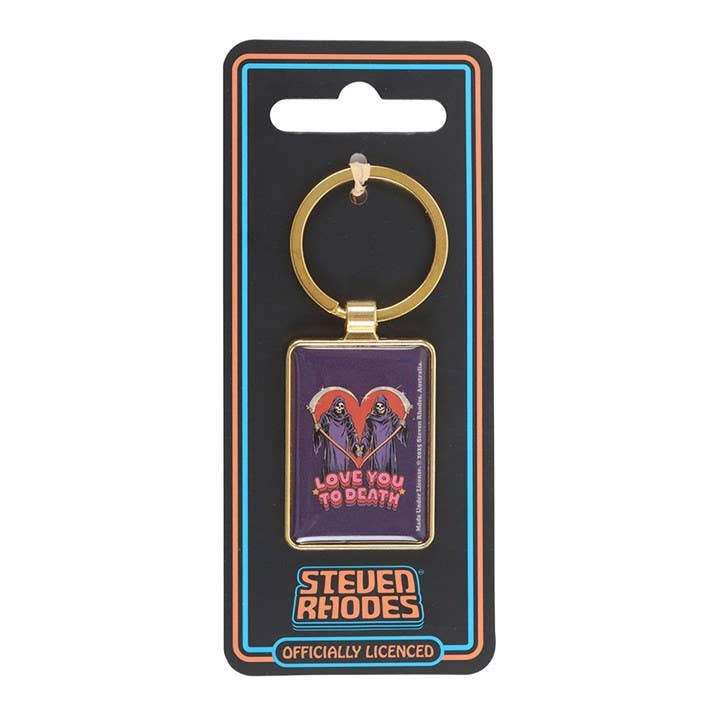 "Love You To Death" keychain by Steven Rhodes