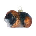Ornement de Noël cochon d'Inde en verre – 5,5 cm
