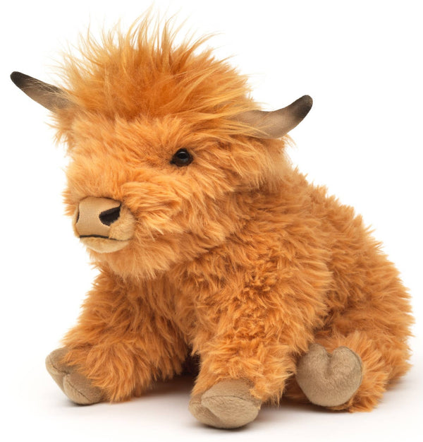 Vache Highland écossaise - 28 cm (longueur) - Peluche