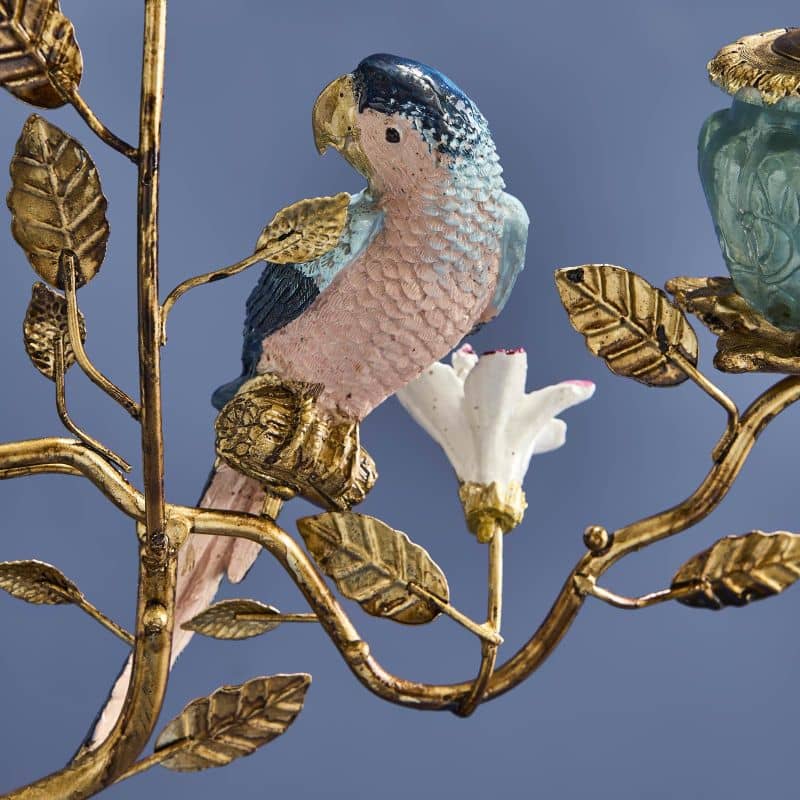 Gold elephant chandelier, poly/metal, 28 x 11 x 46.5 cm