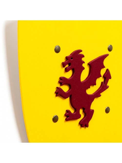 Kamelot Geel Schild met Draak S