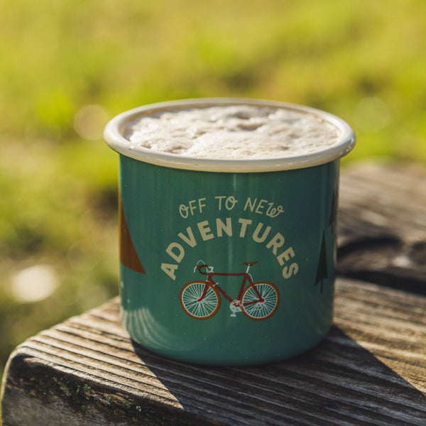Emaillebecher „Bike Adventure“