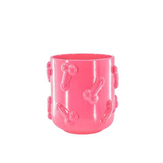 Pot - Dick - Keramiek - Roze - 17,5x17,5x17,5 cm