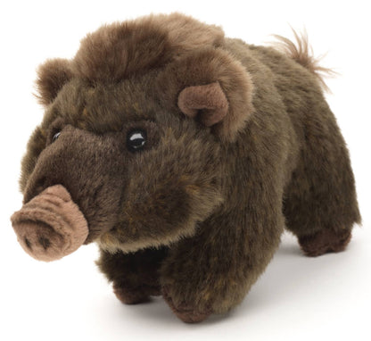 Standing boar plush toy