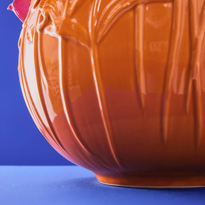 Verano Vase, Orange/Pink Stoneware, 34 x 29.5 cm