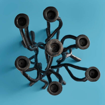 Chandelier Roots Noir, Aluminium, 25 x 22 x 63,5 cm