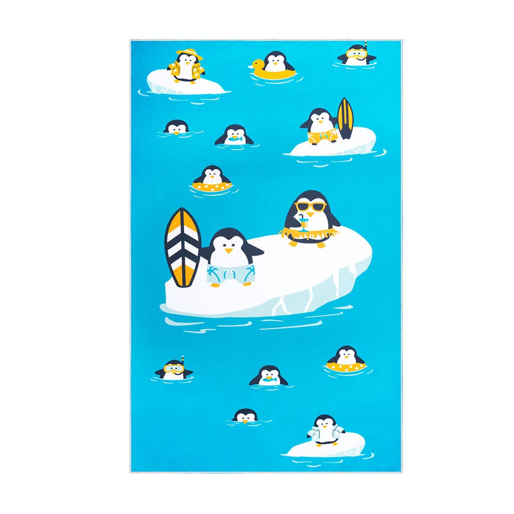 Serviette de plage Pingouins