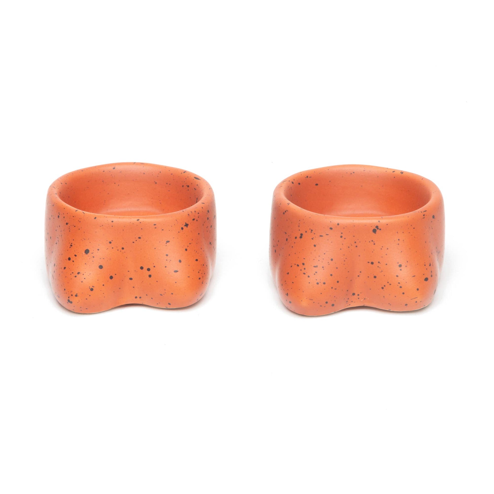 Lot de 2 Bougeoirs Tits en Terracotta Petite Taille Helio Ferretti Vue 1