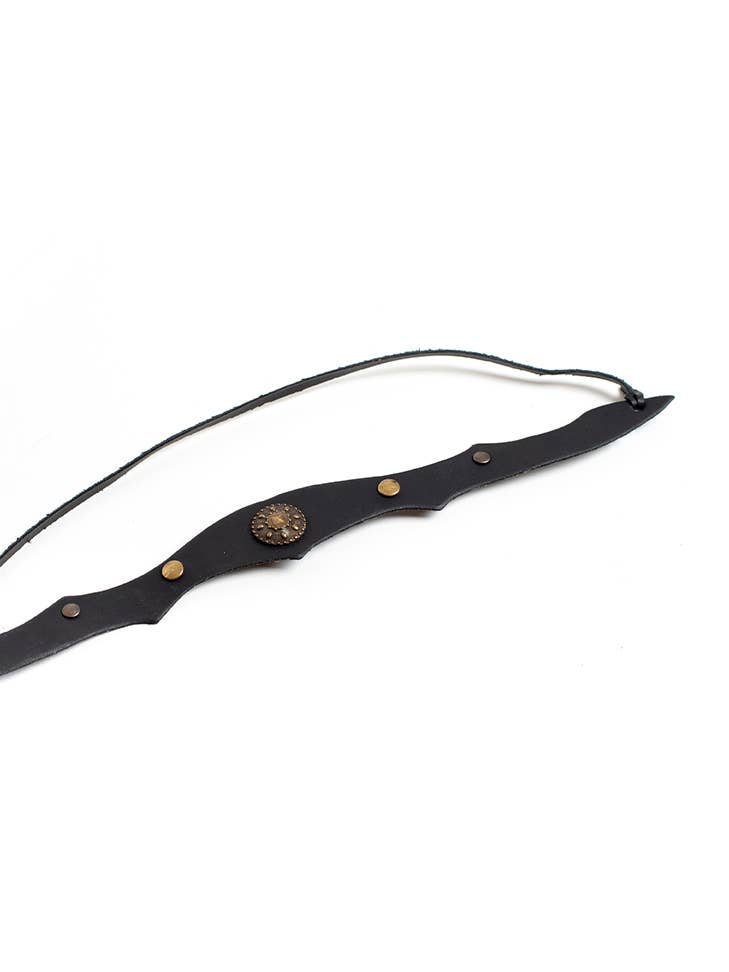 Leren hoofdband
