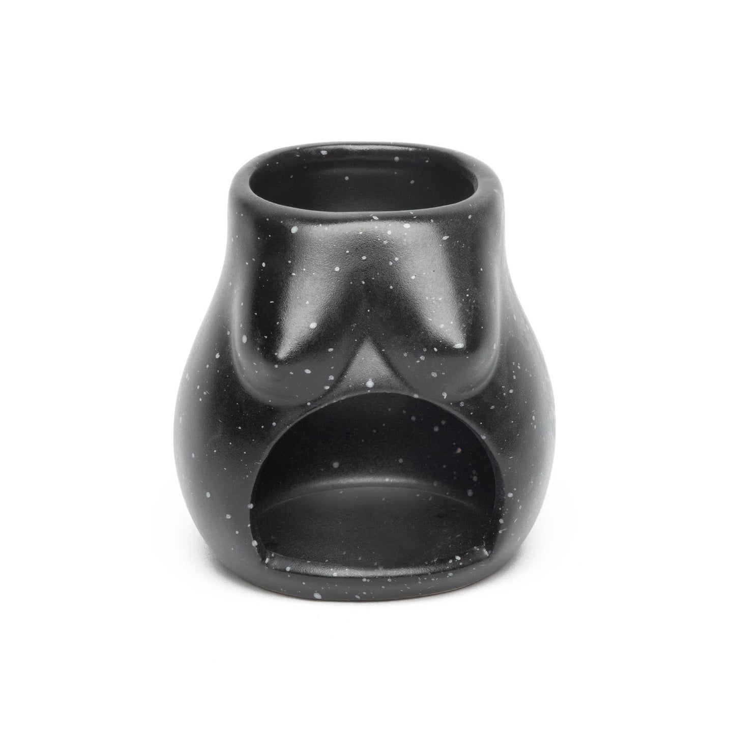 Bougeoir Ouverture Noir Tits Peint à la Main Helio Ferretti Vue 1