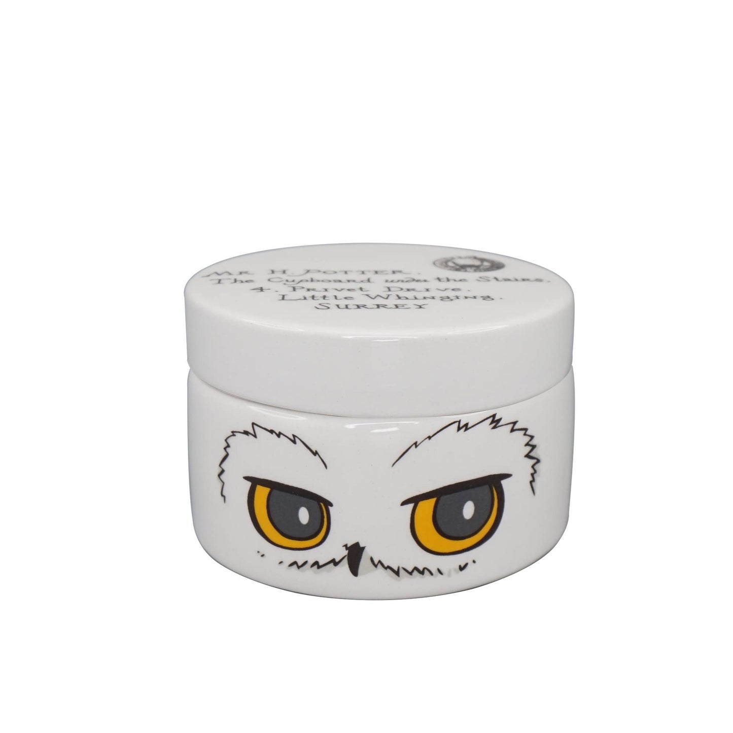 Harry Potter Ceramic Round Box - Hedwig