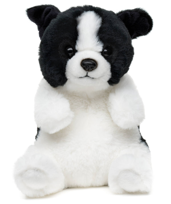 Peluche Border Collier assis kawaii Uni Toys