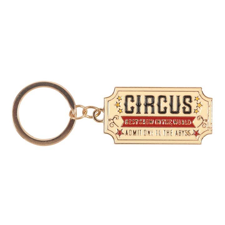 Circus Ticket Keychain