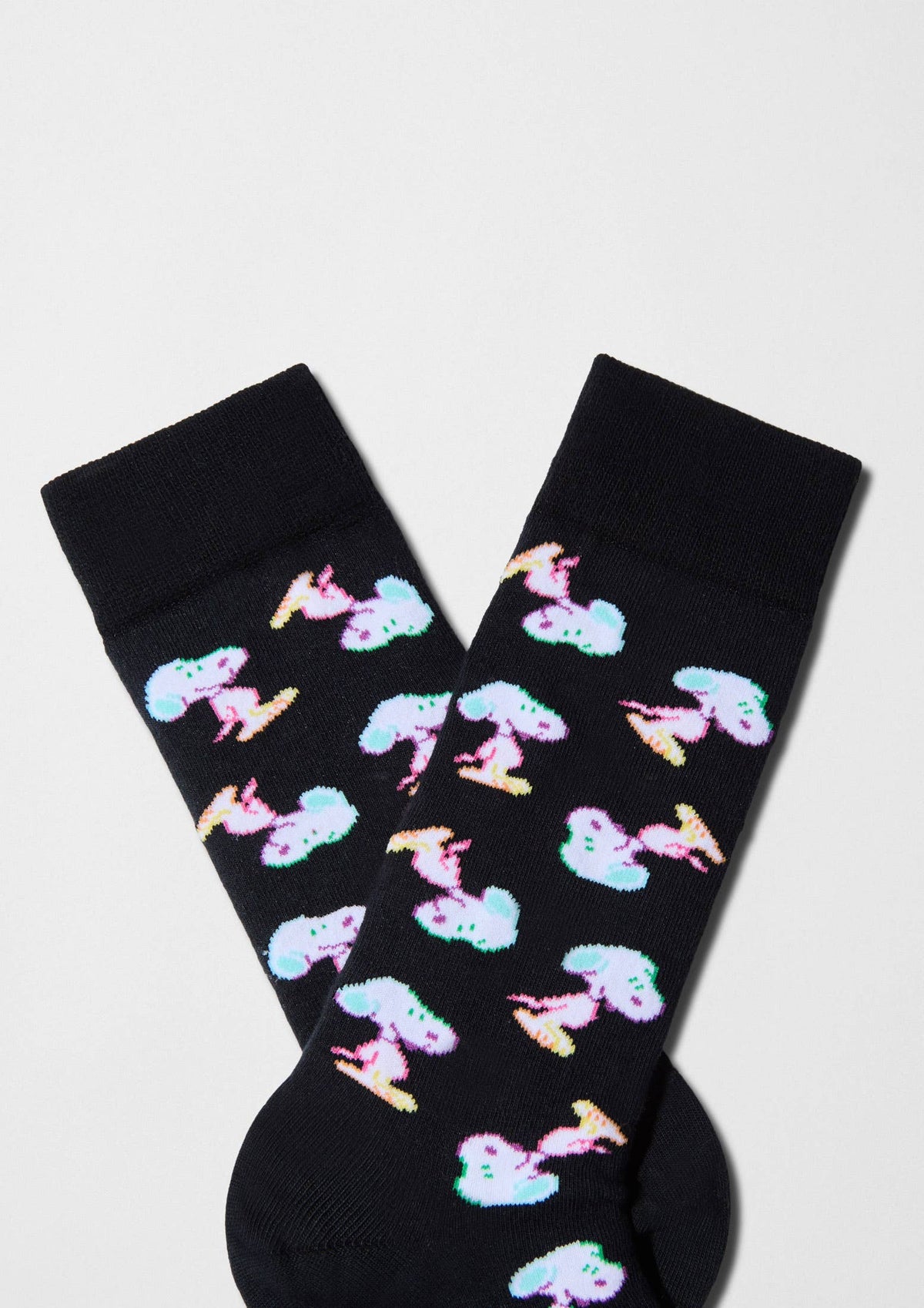 BeSnoopy Néon - Chaussettes 100 % coton biologique: Negro / 36/40