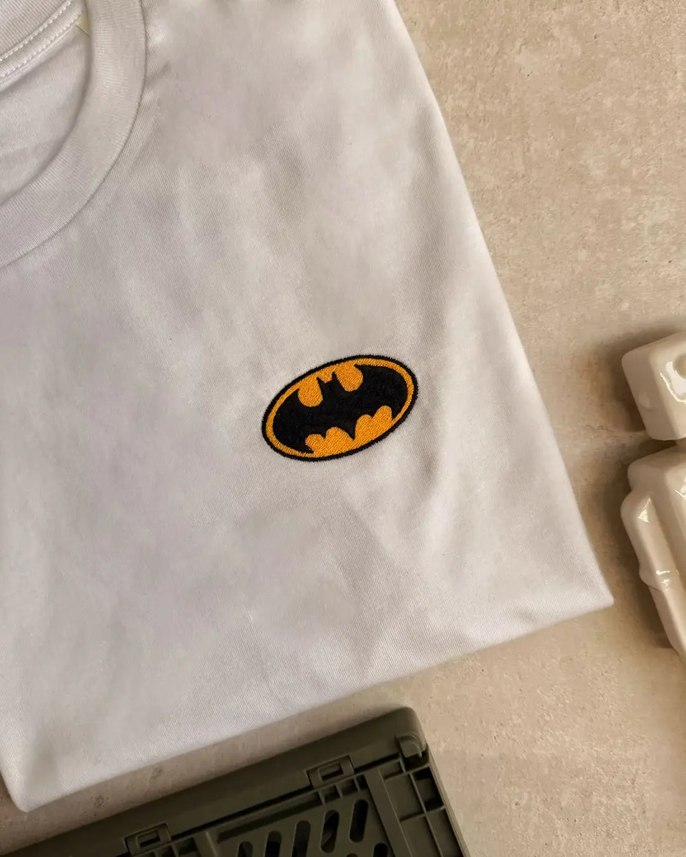 T-shirt Brodé Bat-signal