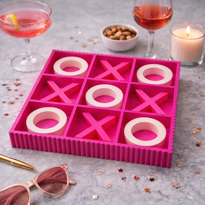 Jeu Tic Tac Toe - Rose Clair/Fluo