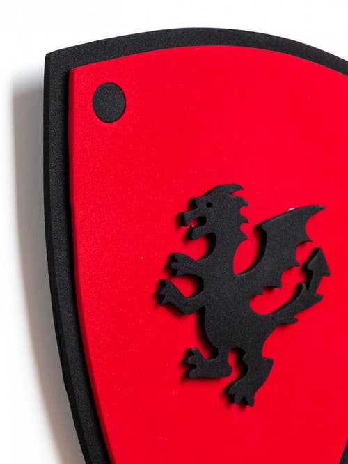 Red Softik Foam Shield with Dragon