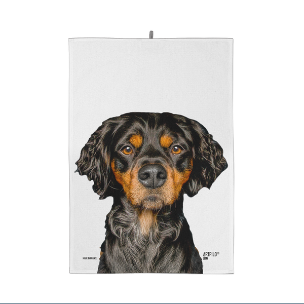 Dishcloth Leon the Gordon Setter