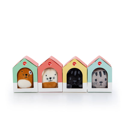 Marque-pages animaux en peluche x12