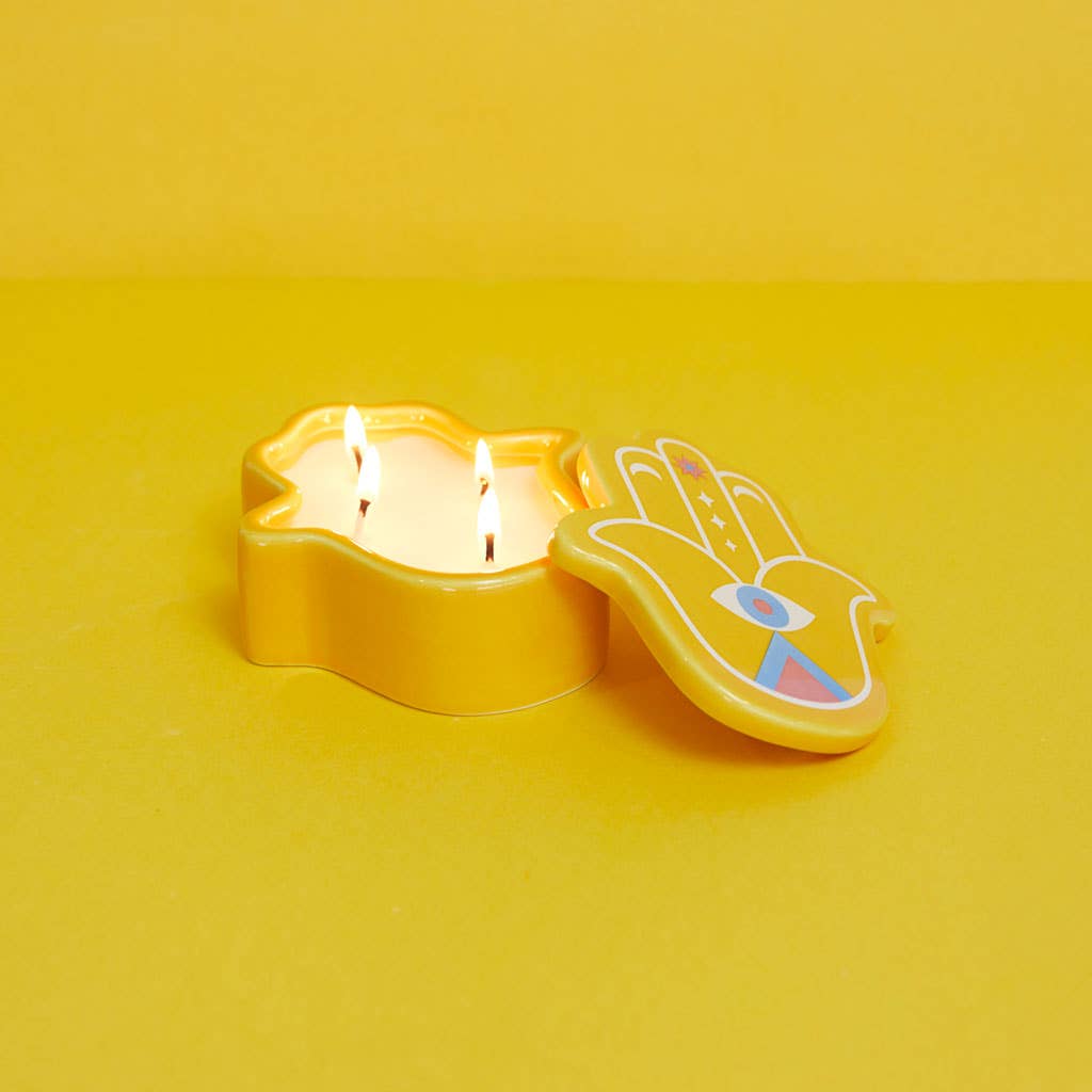 Lucky Hand Candle Yellow