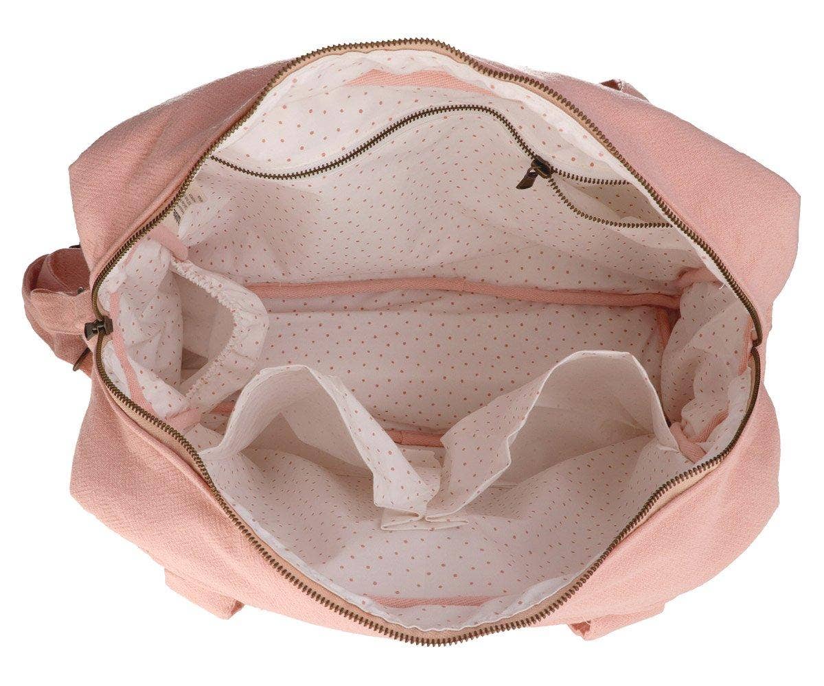 Brown Cotton Diaper Bag