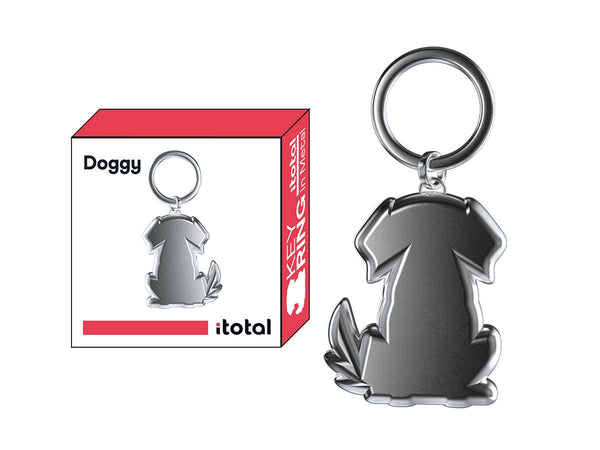 Porte-clés en métal Chien