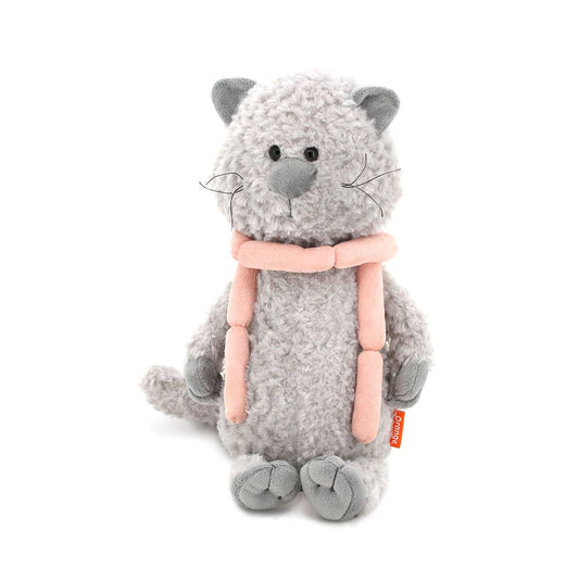 Buddy the Cat plush toy with sausages, 25 cm