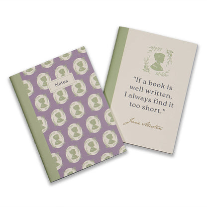 Set of 2 A6 notebooks - Jane Austen