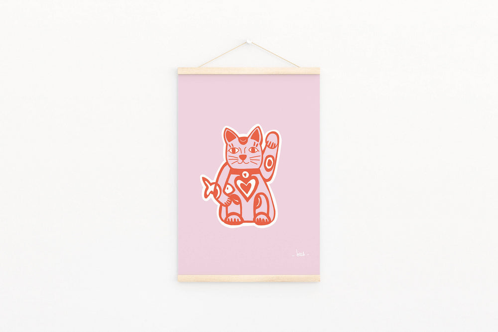 "Lucky Cat" poster