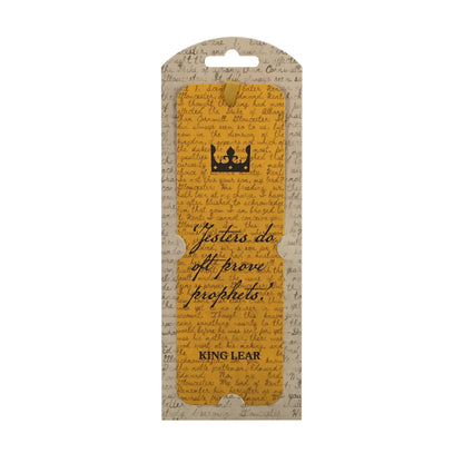 Shakespeare King Lear Paper Bookmark