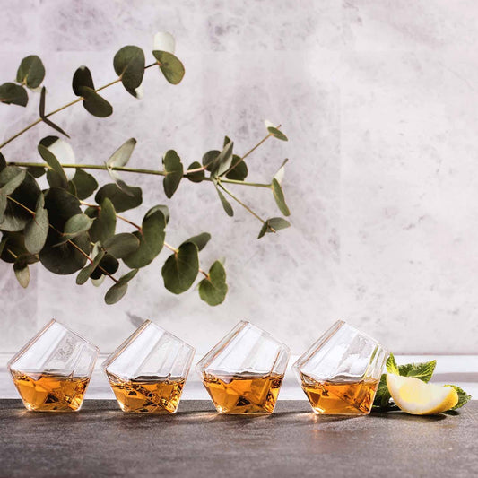 Mad Monkey - Diamond Shot Glasses (Set of 4) with Gift Box