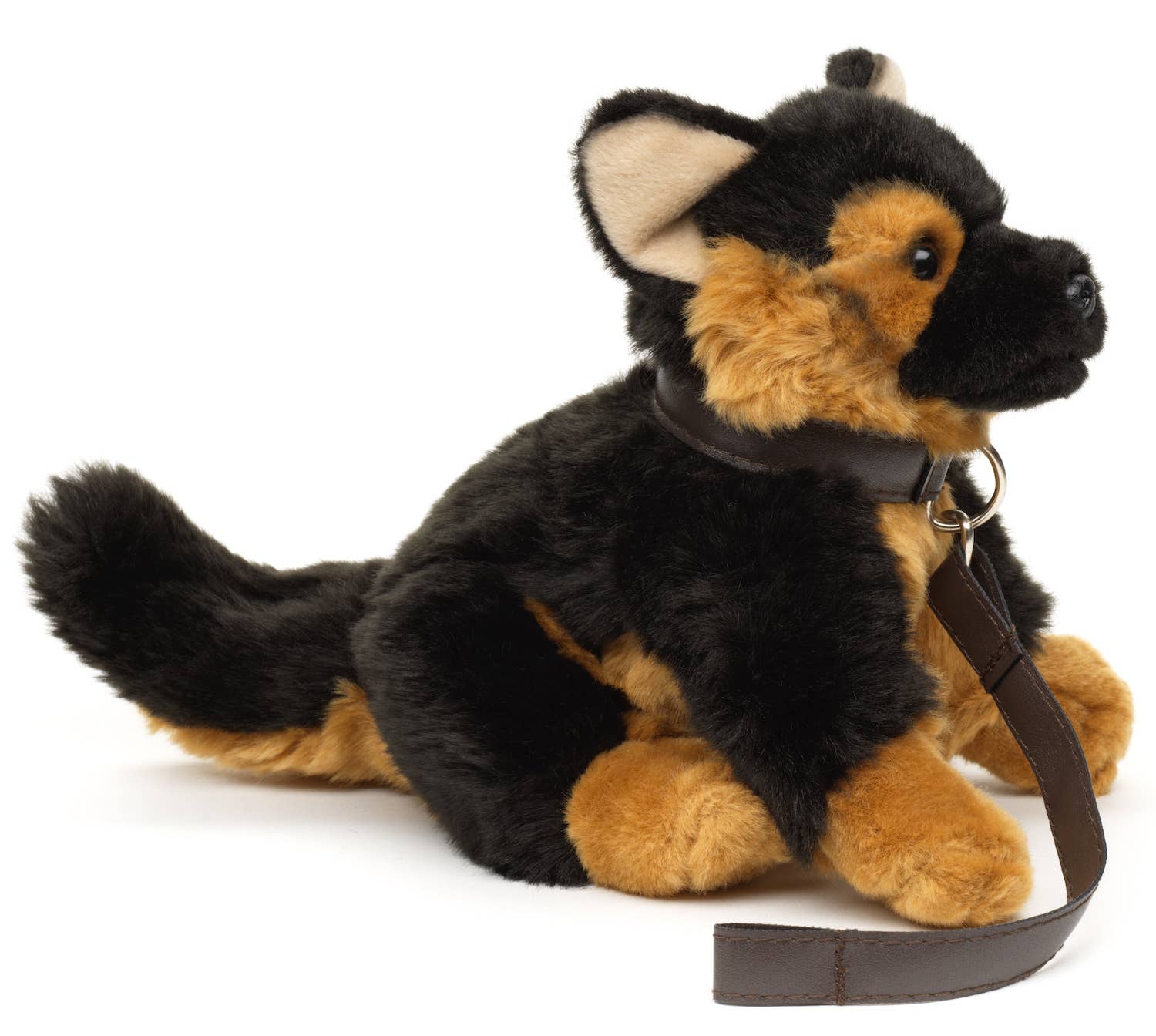 Peluche chiot berger allemand avec laisse Uni Toys