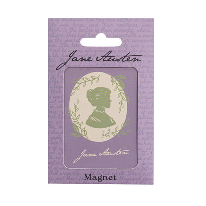 Metalen magneet - Jane Austen (silhouet)