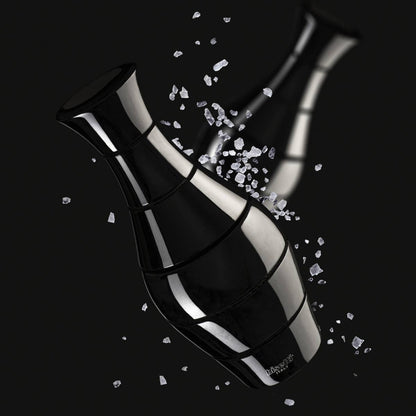 Moulin à épices "Vase" hêtre laqué noir
