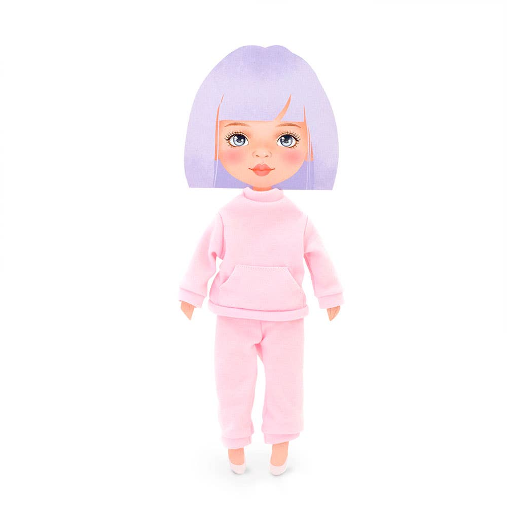 Clothing set: pink tracksuit, 28 cm