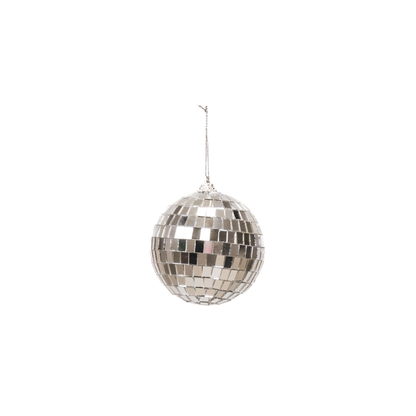 Boule de Noël Disco Argent - 10cm