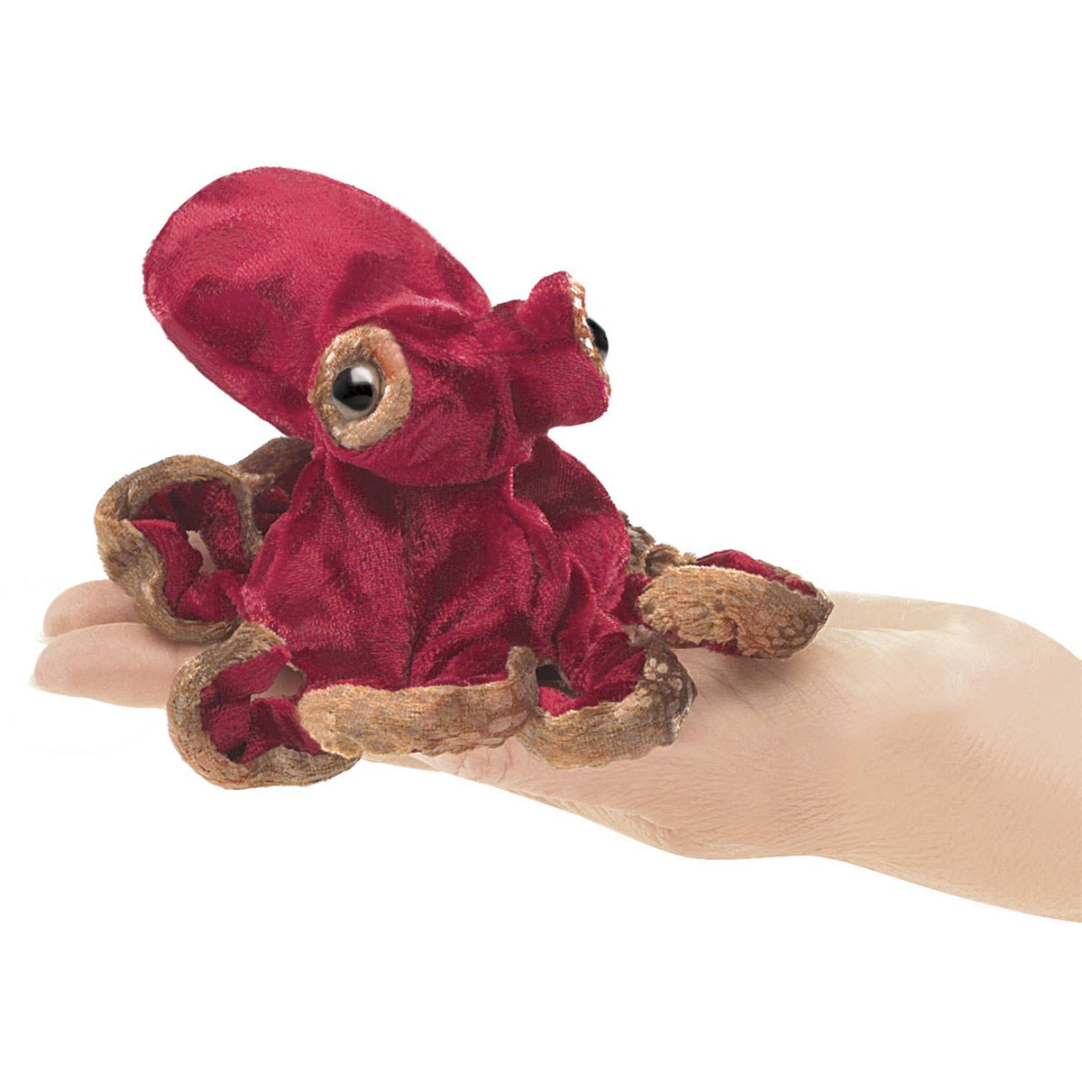 Red Octopus Finger Puppet
