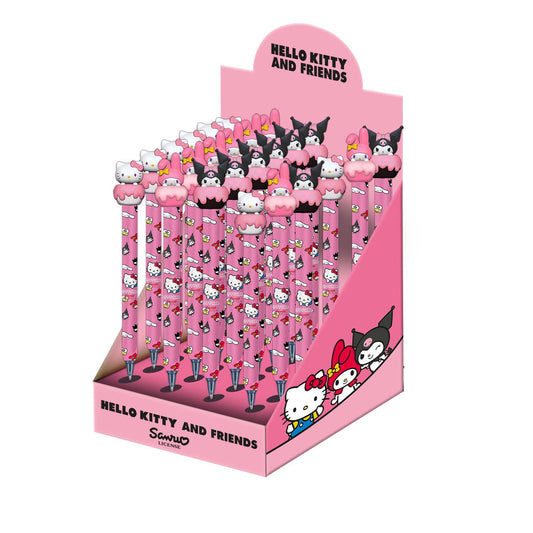 Sanrio Hello Kitty displaydoos met 24 uitwisbare gelpennen