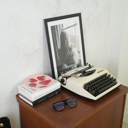 Decoratief bord - Aardbeien - Roze/Rood - 17,5 x 17,5 x 2 cm