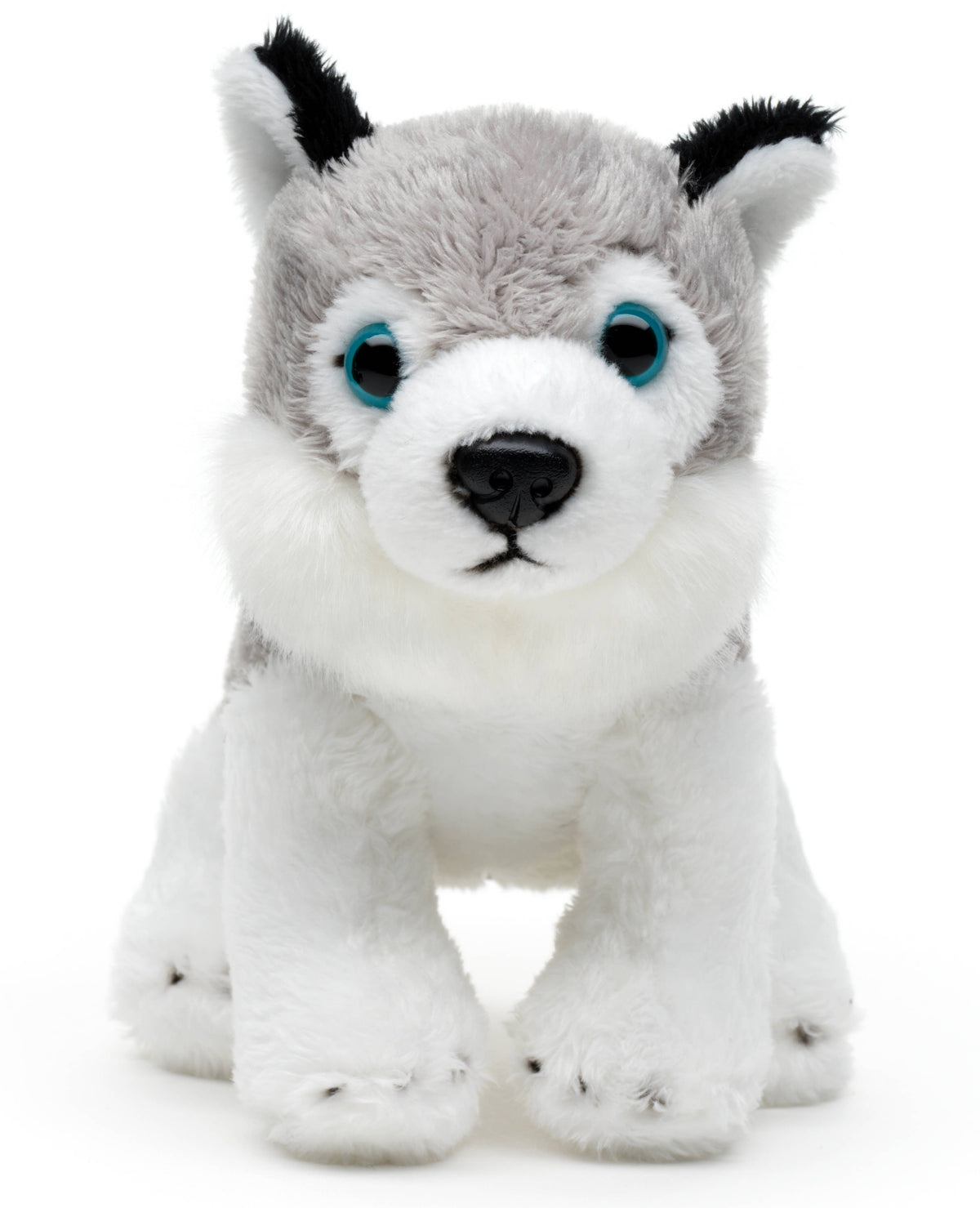 Sitting husky plush toy