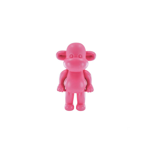 Ornament - Monkey Figurine 'The Legend' - Resin - Pink - 11x7x19cm