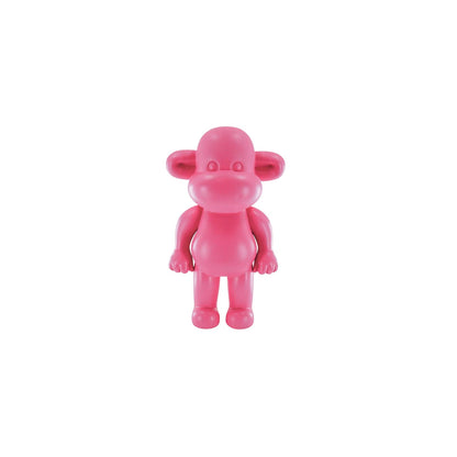 Ornament - Monkey Figurine 'The Legend' - Poly resin - Pink - 20.5x13.5x35cm