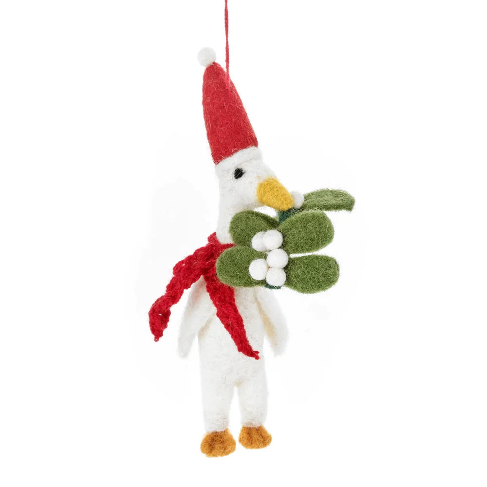 Duck Felt Christmas Ball "Christmas Quacker"