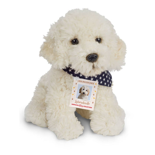 Sitting Labradoodle Plush Toy
