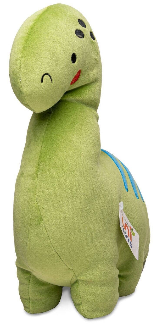 Coussin Peluche Dinosaure vert Uni Toys