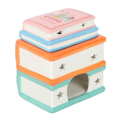 "Stack of Travel Books" Oil Burner and Wax Warmer
